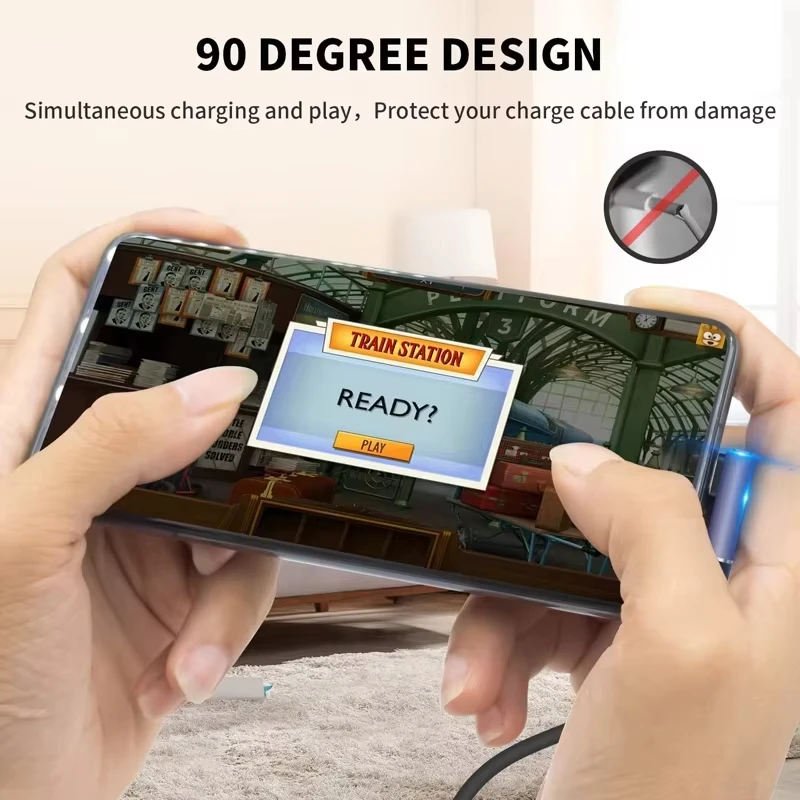 NNBILI USB Type-C адаптер для Macbook 90 градусов преобразователь быстрой зарядки между