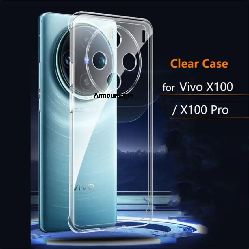 Прозрачная Ультрамягкая задняя крышка телефона для vivo X100 чехол Pro из ТПУ и