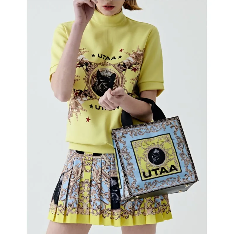 Folding Baroque Pleats Skirt Women's High Waisted Tennis Skirt Golf Skorts Pleated Athletic Skirts