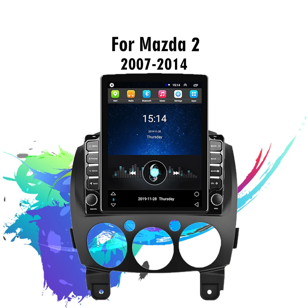 

Head Unit 2.5D 9.7" Tesla 4G Carplay Android Car Radio Multimedia Player Navigation GPS For Mazda 2 2007-2014 Auto Stereo