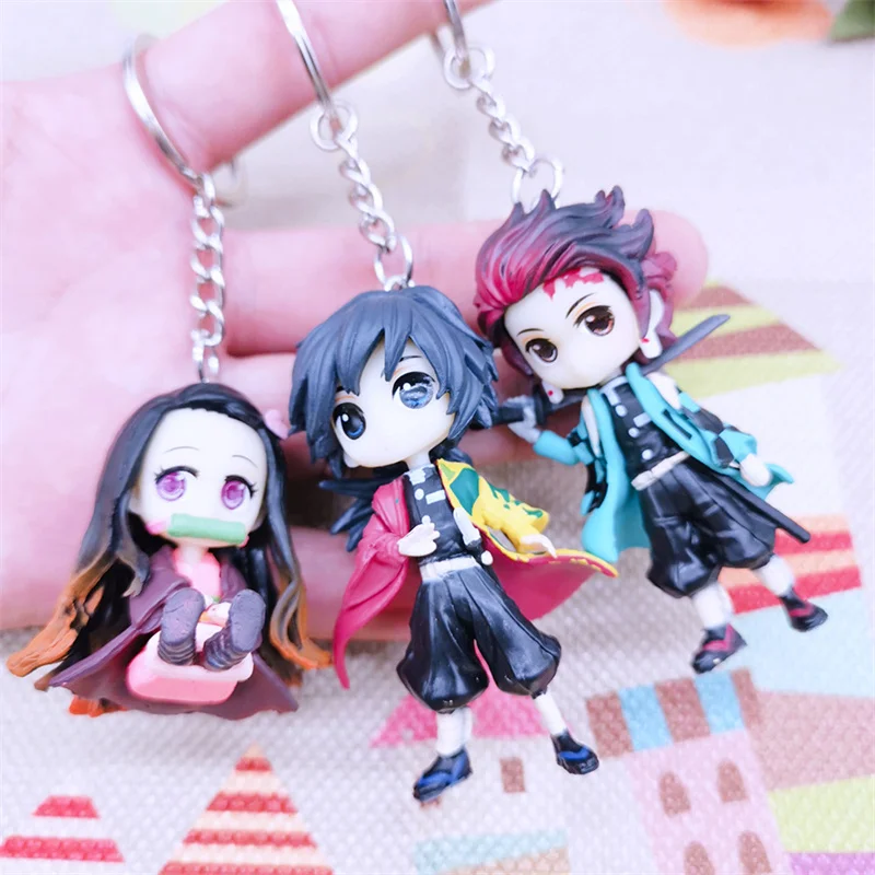 

Аниме-фигурка рассекающего демонов, игрушка, модель Kamado Tanjiro Nezuko Hashibira Inosuke Agatsuma Zenitsu, модель, украшения, детские игрушки, подарки
