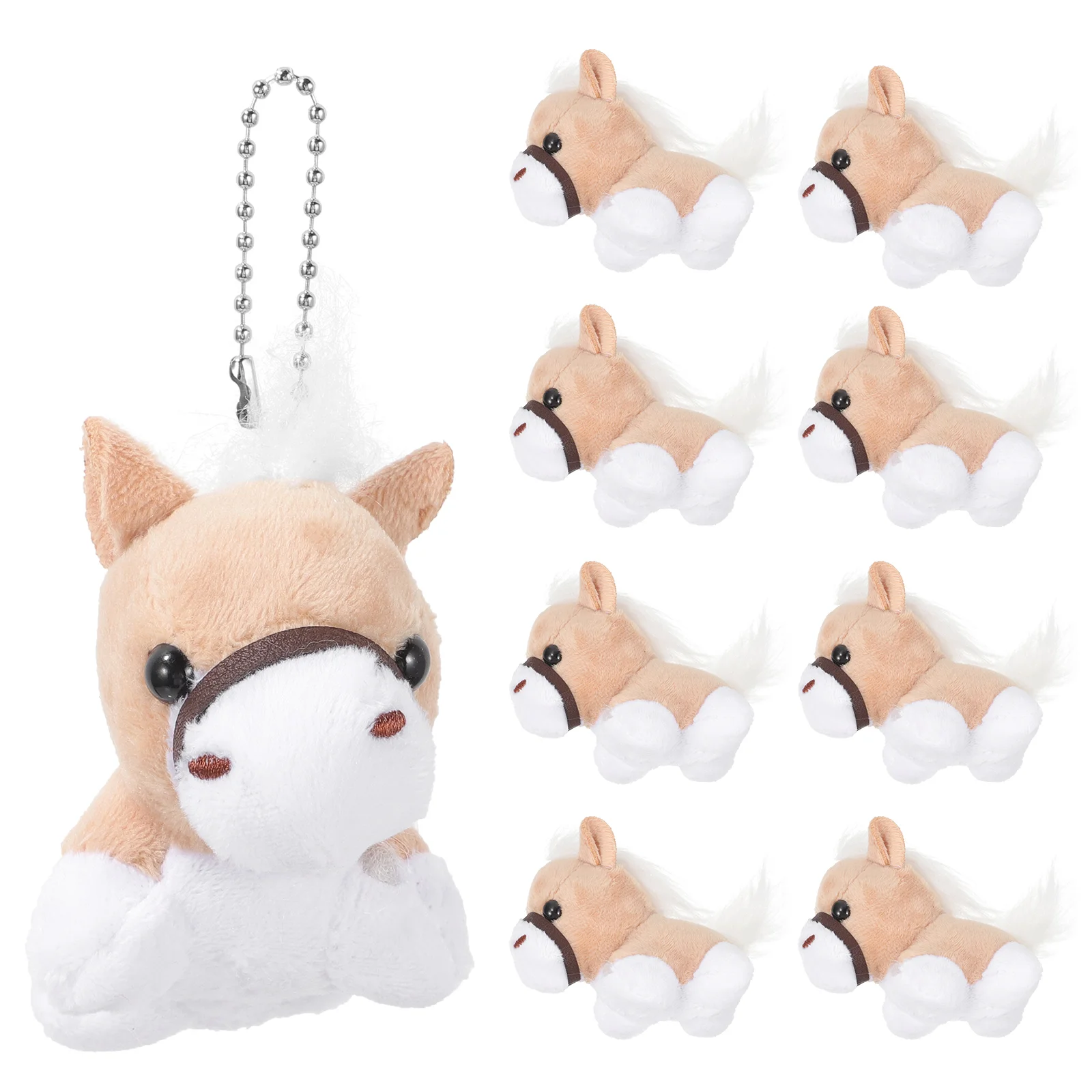 Girls Cute Ornaments Horse Plush Pretend Hanging Decor Pendants Pp Cotton Bag Stuffed Horses