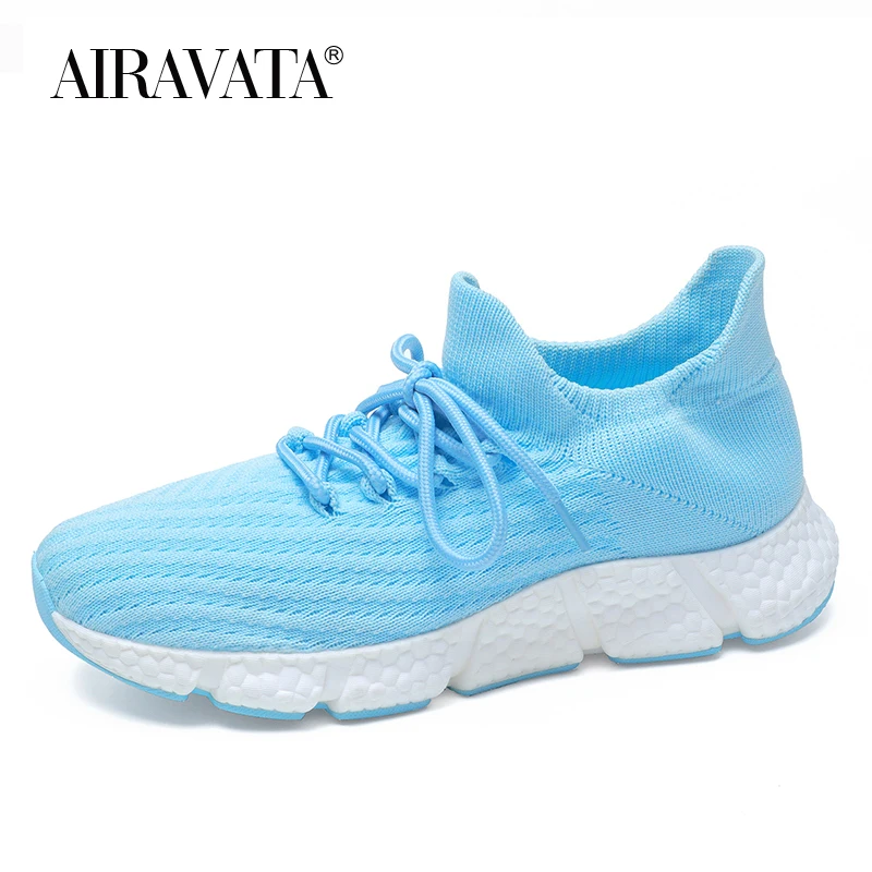 

Женские кроссовки для бега, модные трендовые сетчатые уличные дышащие кроссовки, легкие прогулочные теннисные кроссовки на вулканизирован...