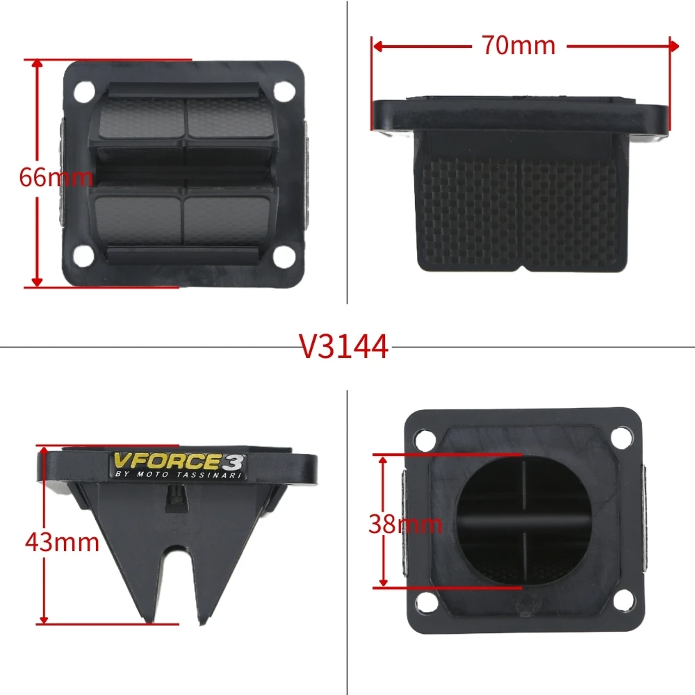 Мотоциклетный лепестковый клапан V Force 3 V3144 для Yamaha RD350 RD250 DT180 DT175 YZ125 RXZ-D Y15ZR RX115 YZ60, аксессуары для мотоциклов (art.: 3920d88fcf4df) - 3920d88fcf4df