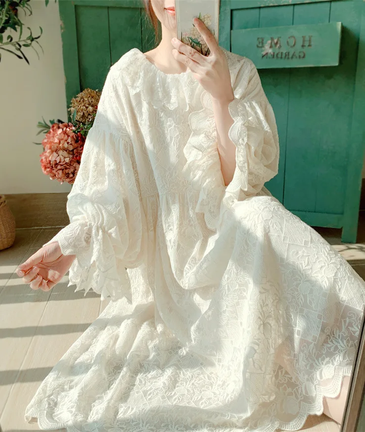 Милое женское весеннее Ночное платье однотонные женские ночные рубашки с