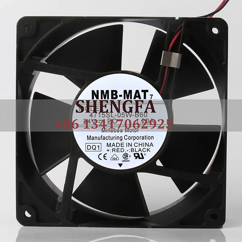 

NMB-MAT7 чехол вентилятор с двумя шарикоподшипниками 4715SL-05W-B60 120*120*38 мм 24 в А, инвертор объемного воздуха, охлаждающий вентилятор