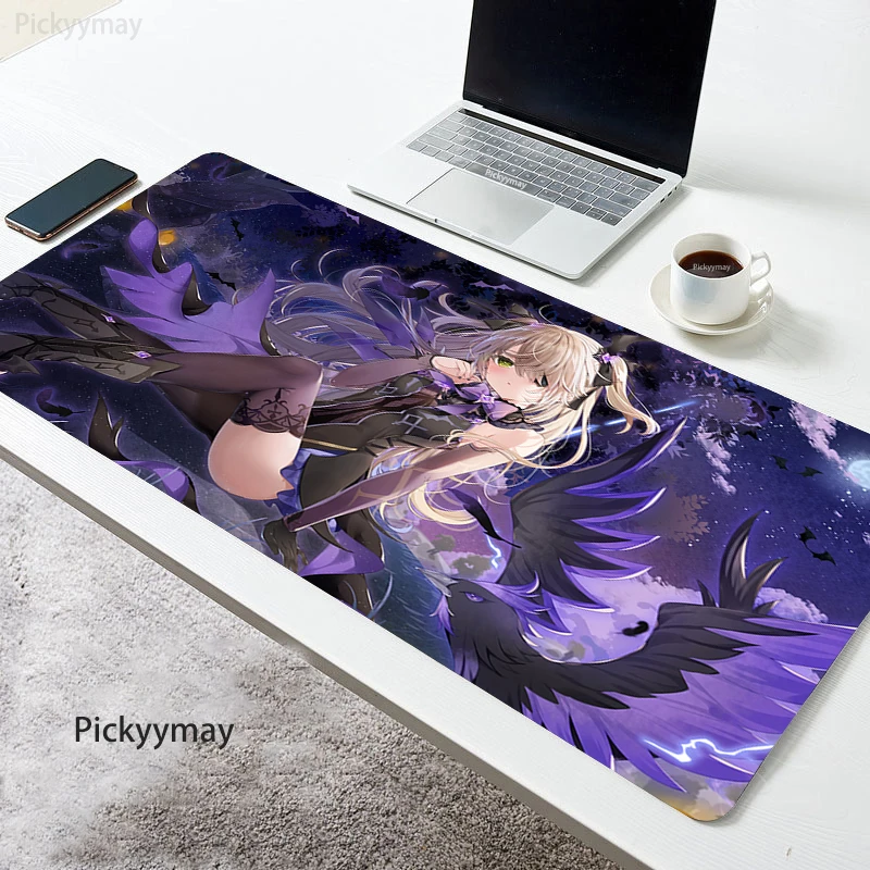 

Kawaii Anime Genshin Impact Mouse Pad Sexy Girl Table Mat Office PC Gaming Mousepad Thickened Large Mousemat Non-slip Desk Pads