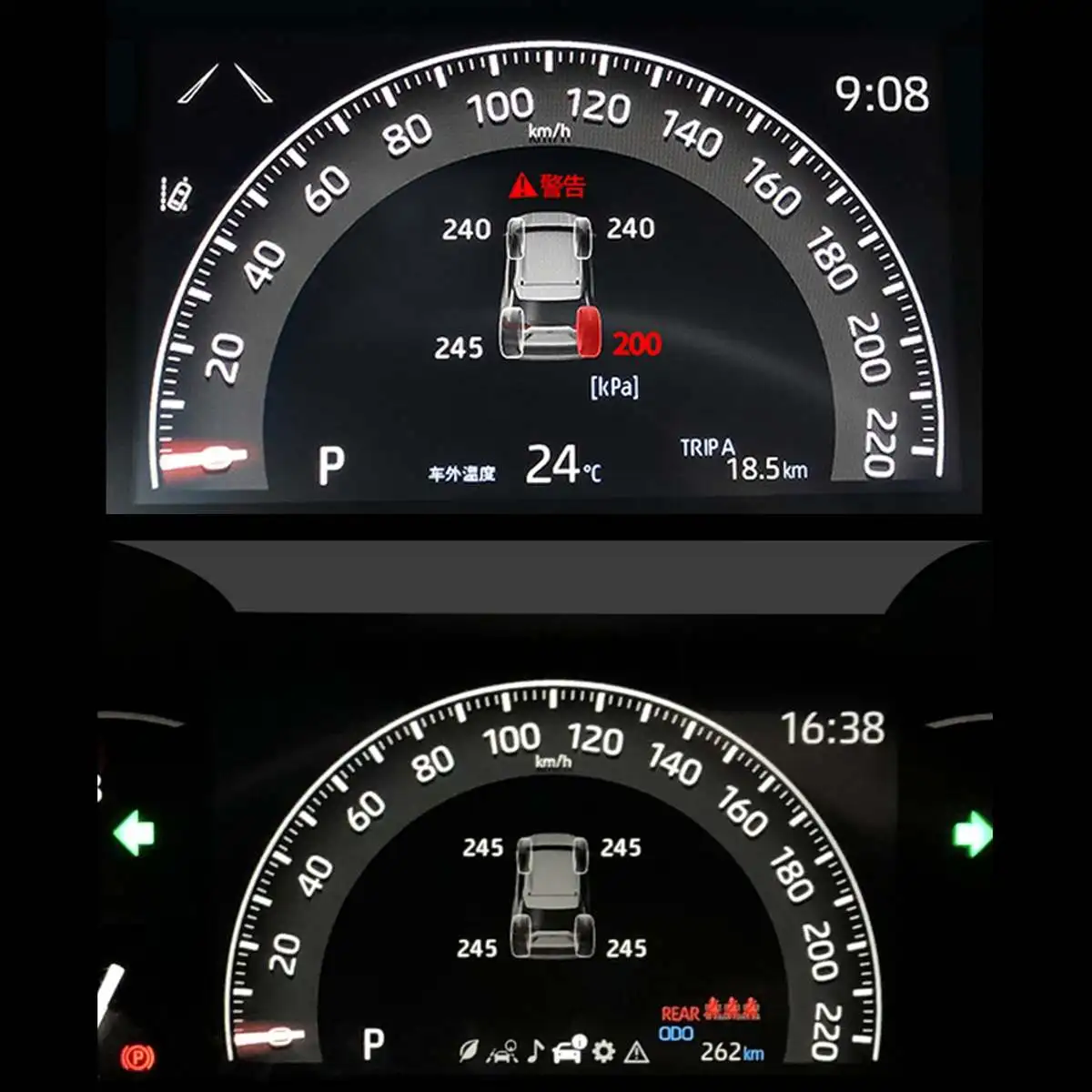 Умная Автомобильная TPMS система контроля давления в шинах цифровой ЖК-дисплей