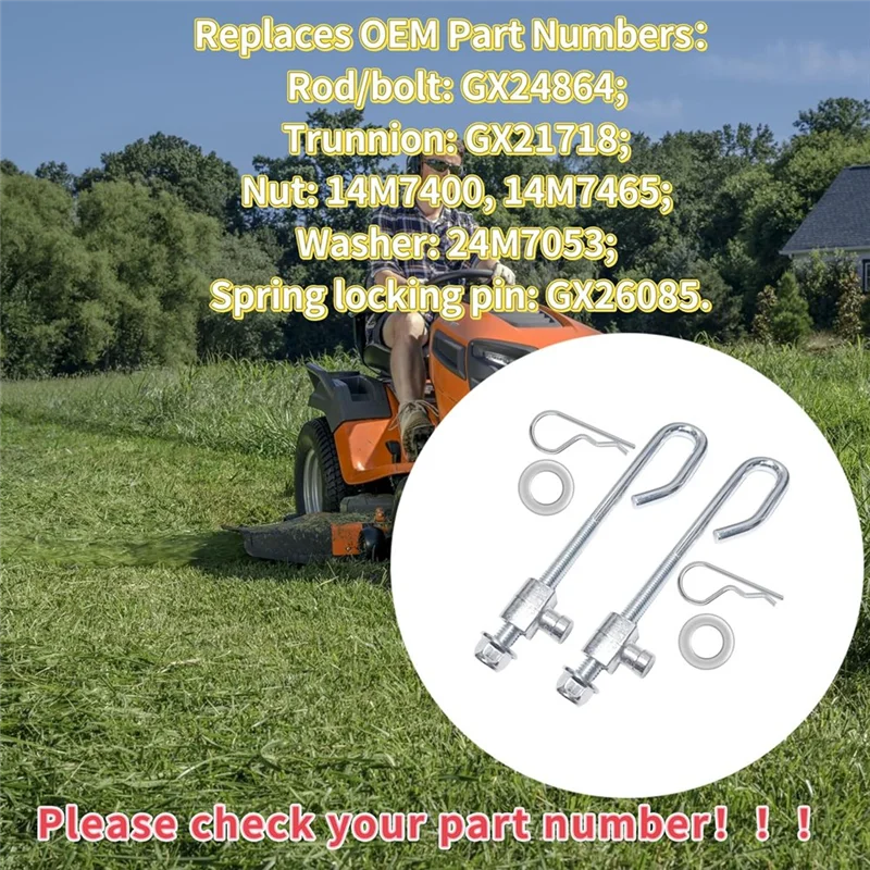 Фото AS63-GX21718 Комплект вешалок для подъема палубы для JD E130 L100 LA120 L120 Газонокосилка Трактор Лодка Аксессуары №2