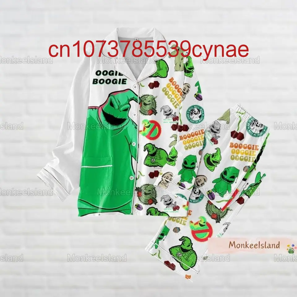 Новый пижамный комплект ChristmasOogie Boogie повседневная мужская и женская рубашка с