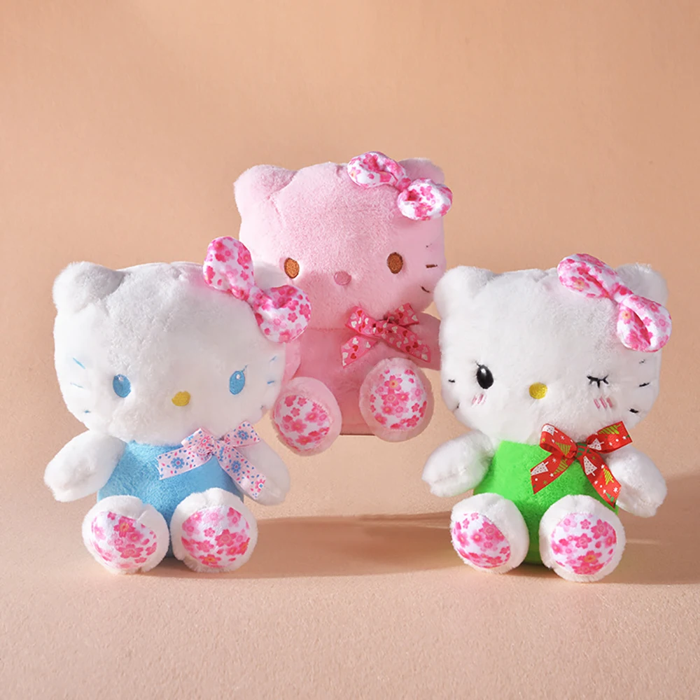 Sanrio плюшевая игрушка Hello Kitty Kawaii Sakura KT Cat мягкая кукла милые Мультяшные мягкие