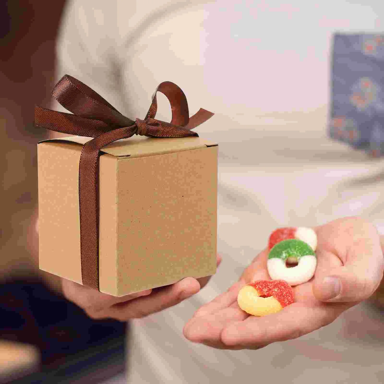 50 комплектов коробок подарочные пакеты для конфет хлеб свадебный кофе подарки на