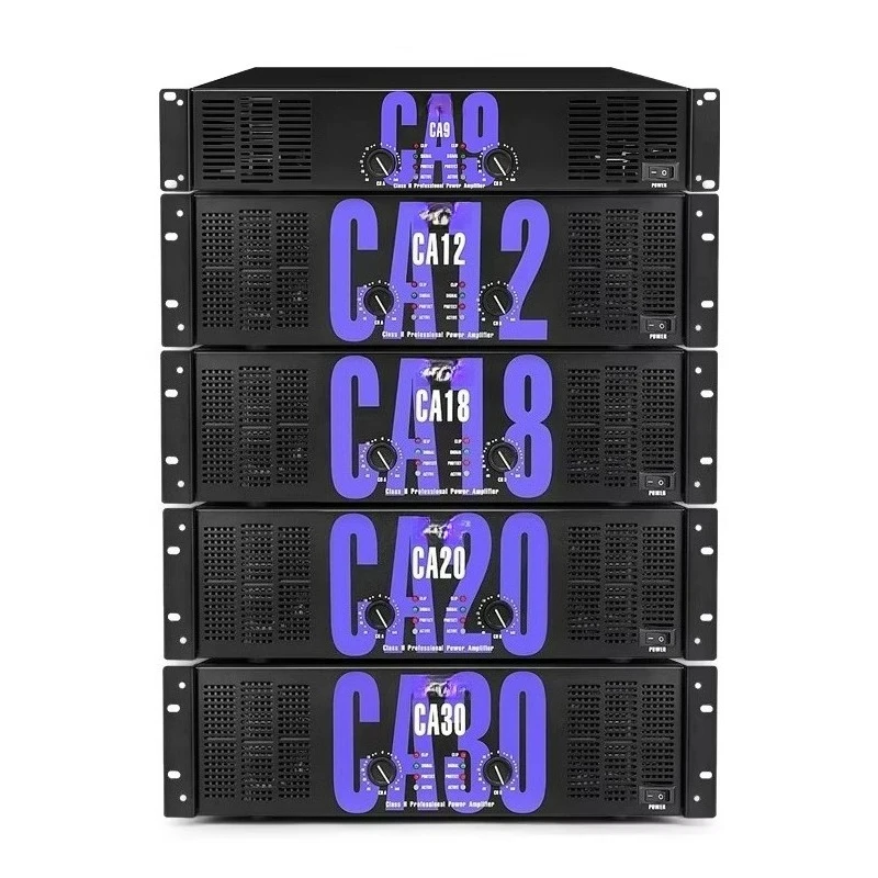 Высококачественный 3U CA12 2*800W стереофонический аудиоусилитель класса H, двухканальный профессиональный усилитель мощности (art.: 3920d826d17ee) - 3920d826d17ee