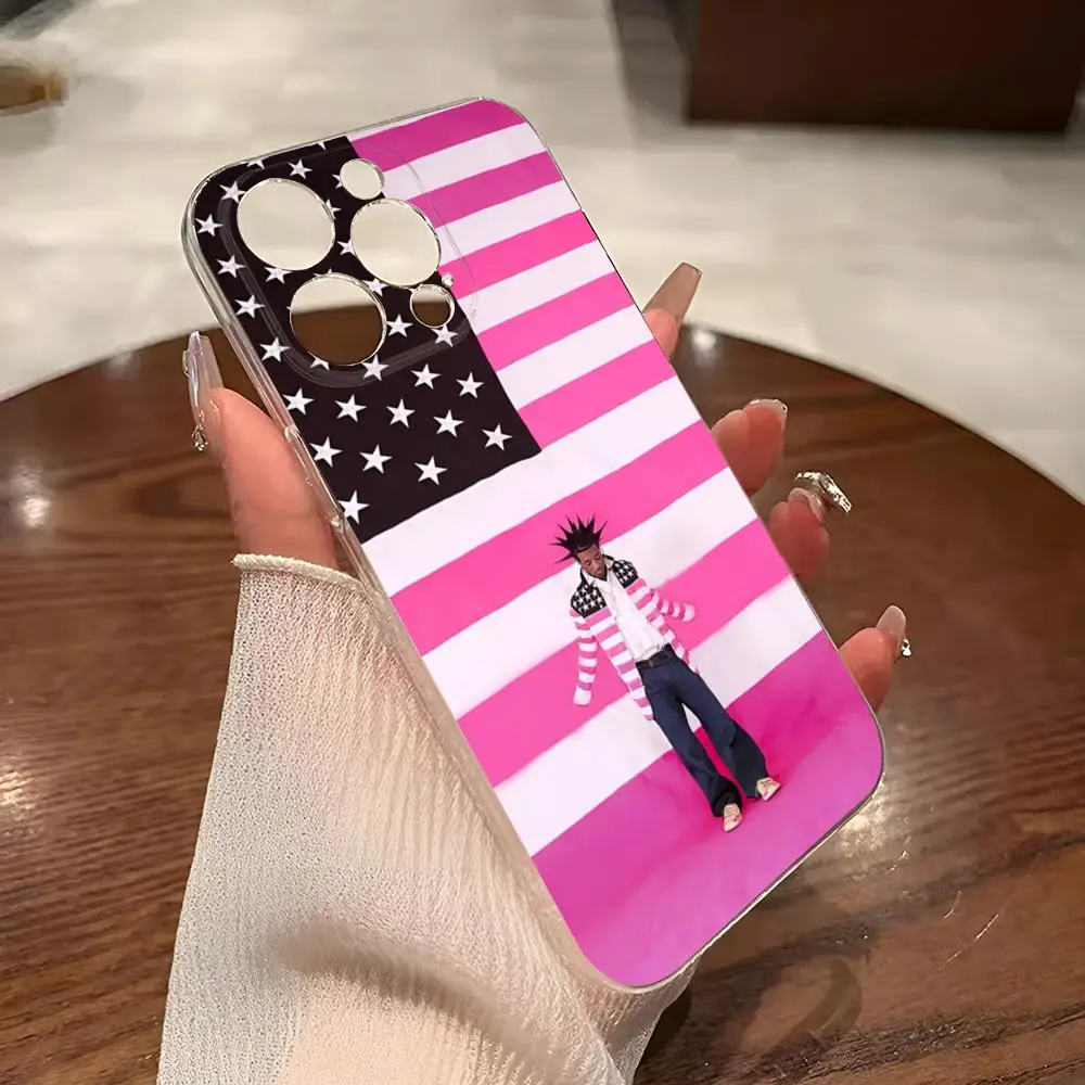 Чехол для телефона Lil Uzi Vert iphone 14Pro 15 11 12 16 Pro Max Mini 8 Plus X XR XS SE2020 прозрачный чехол