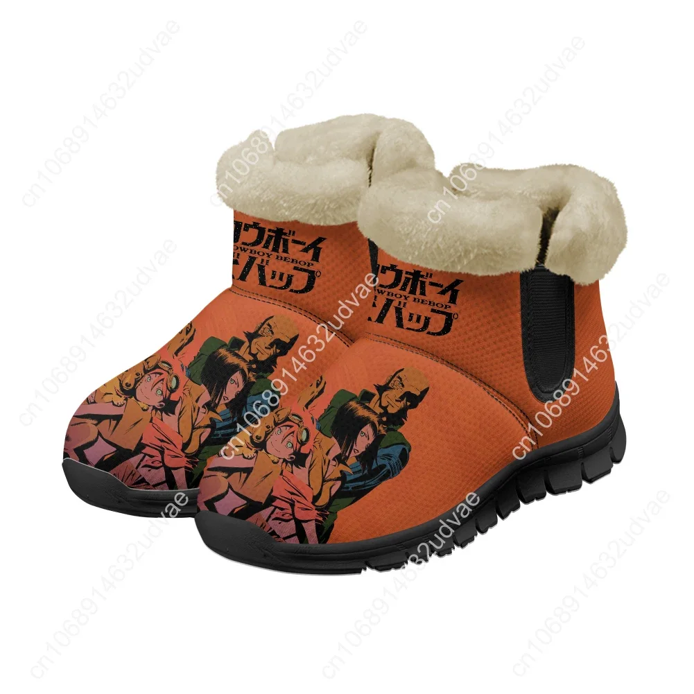 Фото C-Cowboy Bebop Snow Boots Мужская женская подростковая обувь сохраняет тепло Высококачественные повседневные легкие спортивные кроссовки для пар на заказ №2