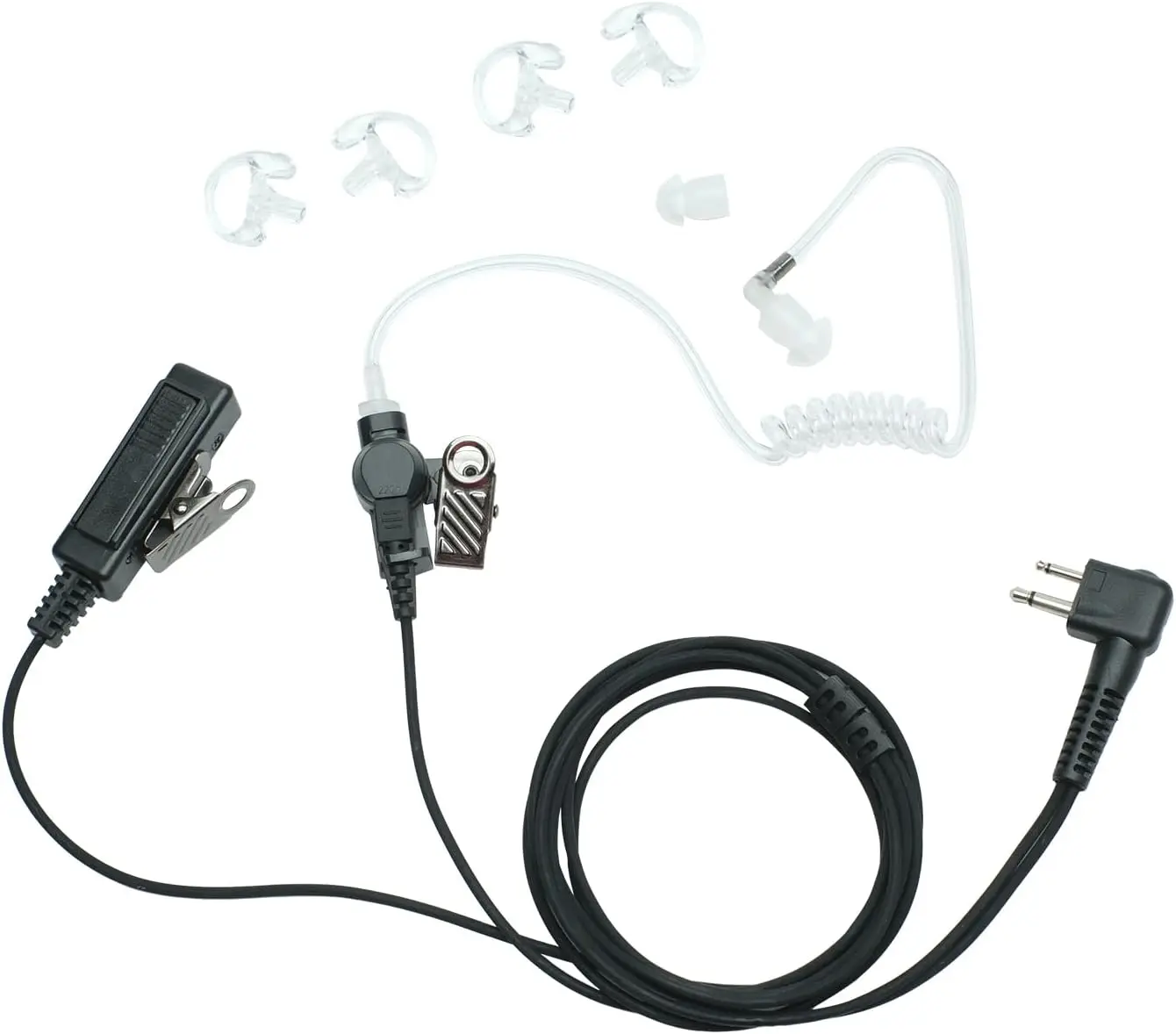 Фото Гарнитура с микрофоном и кнопкой PTT, 2-контактная, для Motorola CP200 CP200D CP185 CP100d CLS1410 CLS1110 DTR650 dlr1060 dlr1020 bc130 magone bpr40 №2