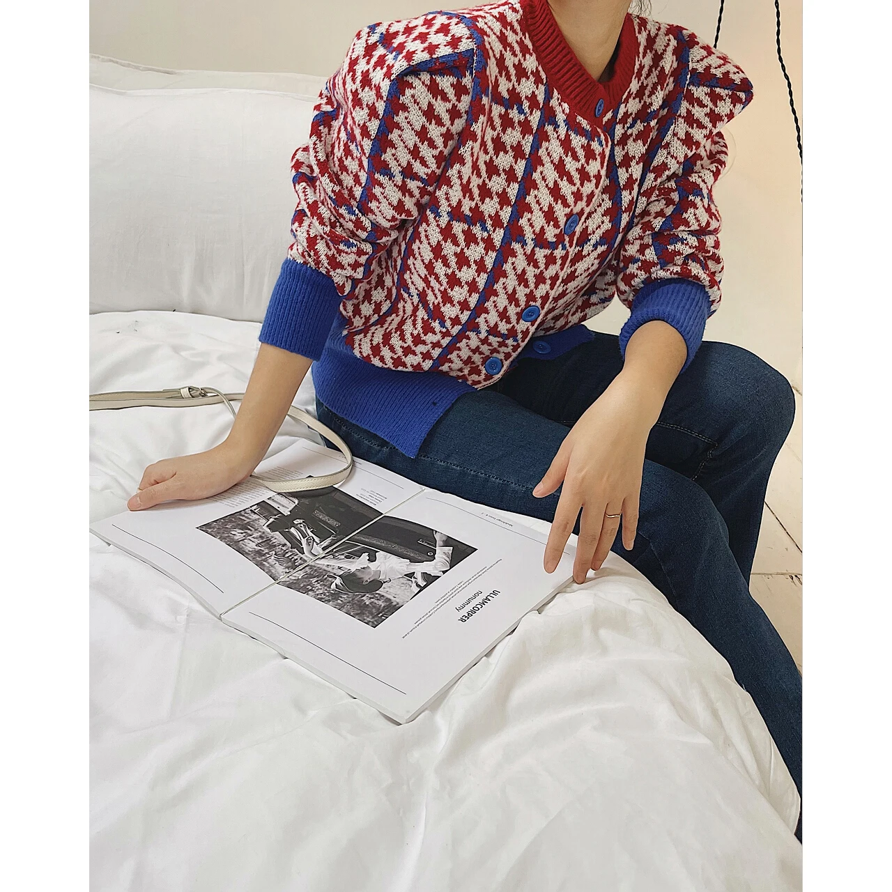 2022 клетчатые женские вязаные свитера Za Y2K Oem пуловеры Топы корейская мода