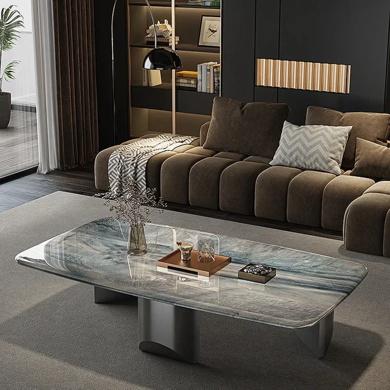 Современный журнальный столик в скандинавском стиле роскошный железный