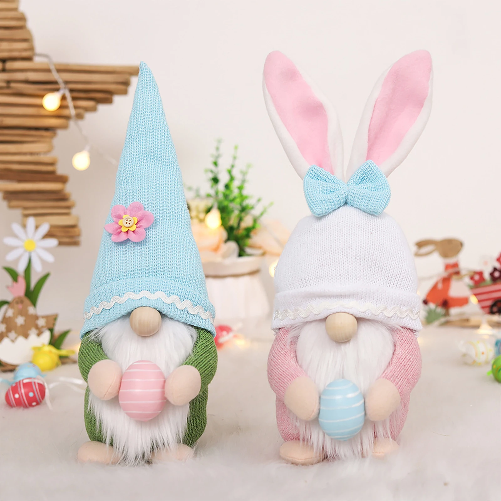 

Pudcoco Easter Plush Doll With Egg Desktop Decor Festival Decorations For Kid And Adult