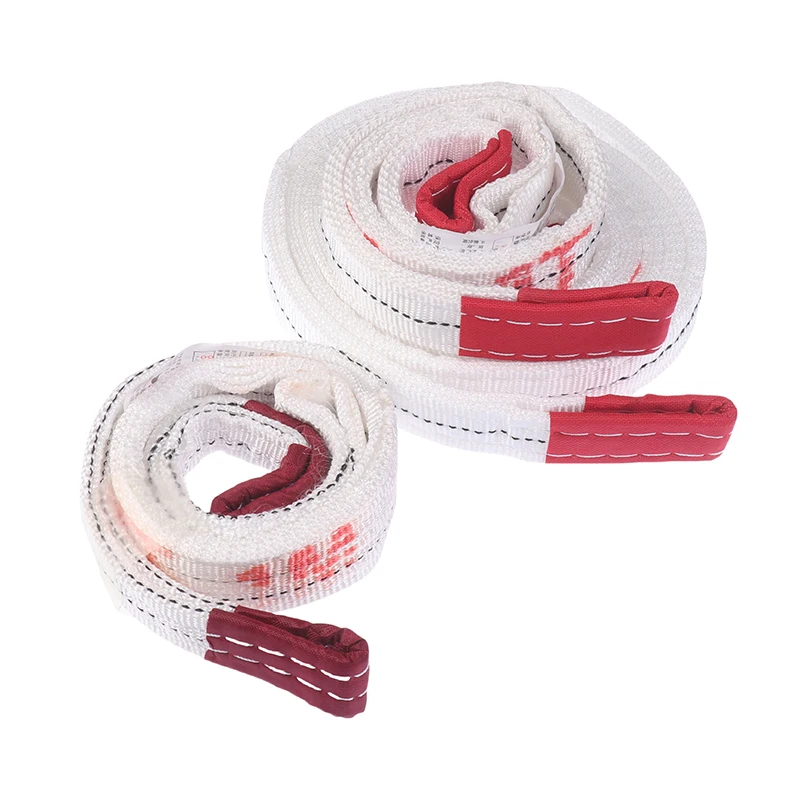 Практичный промышленный подъемный ремень износостойкий белый Плоский для