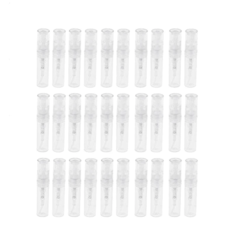 

30Pcs Clear 2Ml Atomizer Plastic Bottle Spray Disposable Perfume Empty Sample Bottle for Travel Party