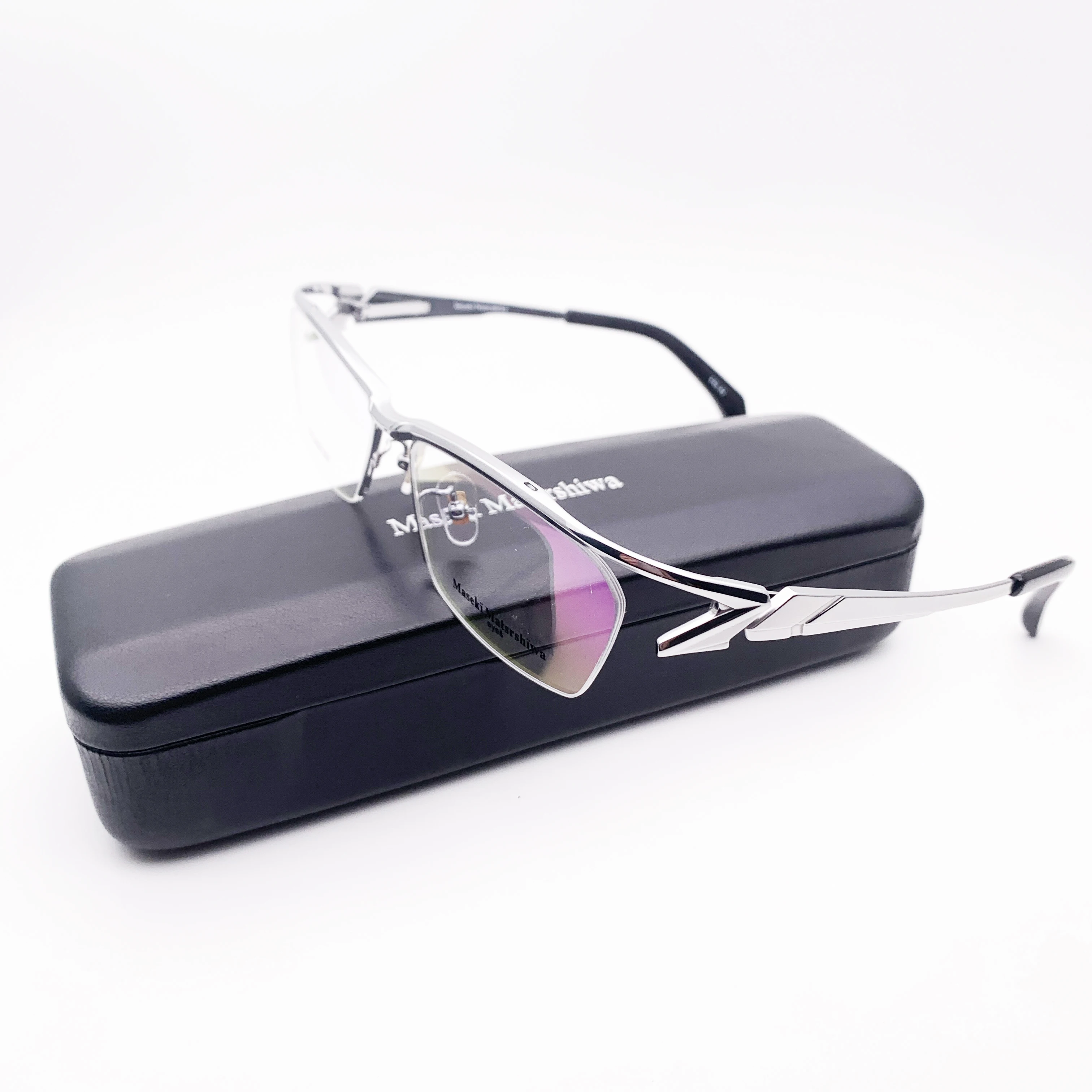 Belight Optical Japan Design Sports Business Pure Titanium Full Rim Frame Men Big Prescription Eyeglasses  Eyewear MF1141