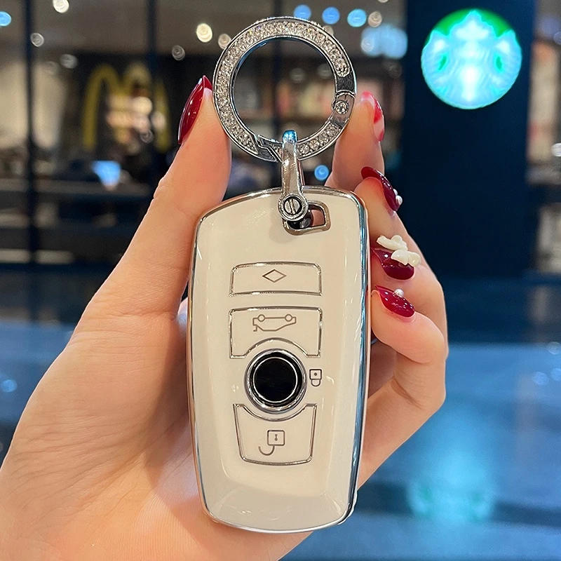 

Keyring Car Key Case Cover For BMW M1 M2 M6 M3 M4 M5 M8 X3M X5M X1 X4 X5 X6 IX3 Z4 I4 2 Series 4 5 8 6 GT 320i 440i F20 F25 F30