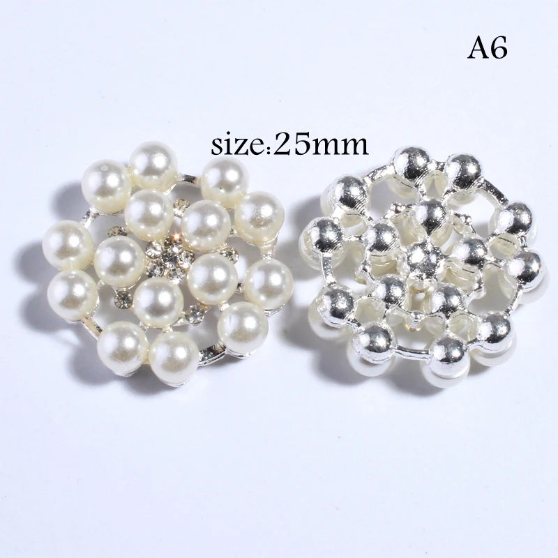 10 шт. жемчужные пуговицы для одежды 25 мм