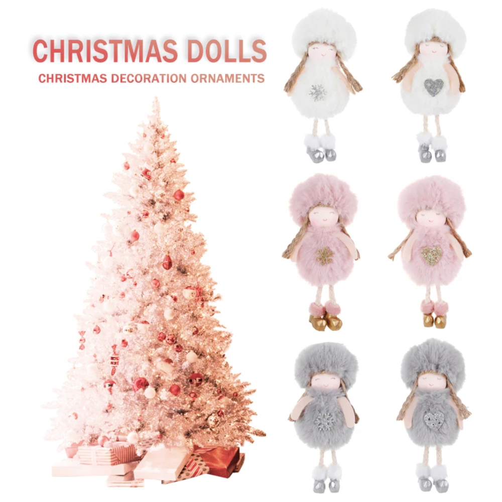 

Новый Ангел Кукла Рождественская елка подвесные украшения Декор Санта Клаус Снеговик Подвески украшение для дома Рождество 2022 автомобильн...