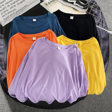 

2022new women autumn 2021 new fashion printed crew neck Sweatshirt