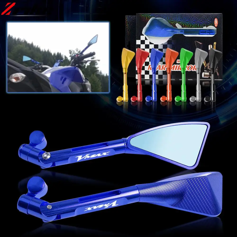 

V-MAX Accessories Universal Motorcycle Mirror CNC Aluminum Rearview Side Mirrors For Yamaha VMAX 1200 1700 VMAX1200 VMAX1700