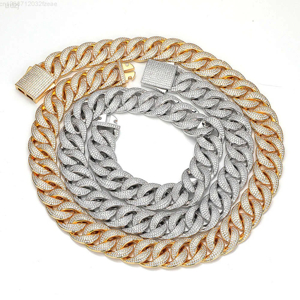 Jwy Новая мода на заказ мужские ювелирные изделия 18 мм Iced Out кубинская цепочка