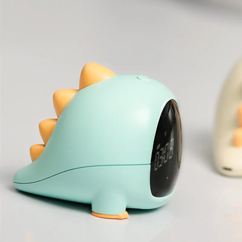 Мультяшный динозавр будильник с USB-зарядкой умные часы кодом сканирования