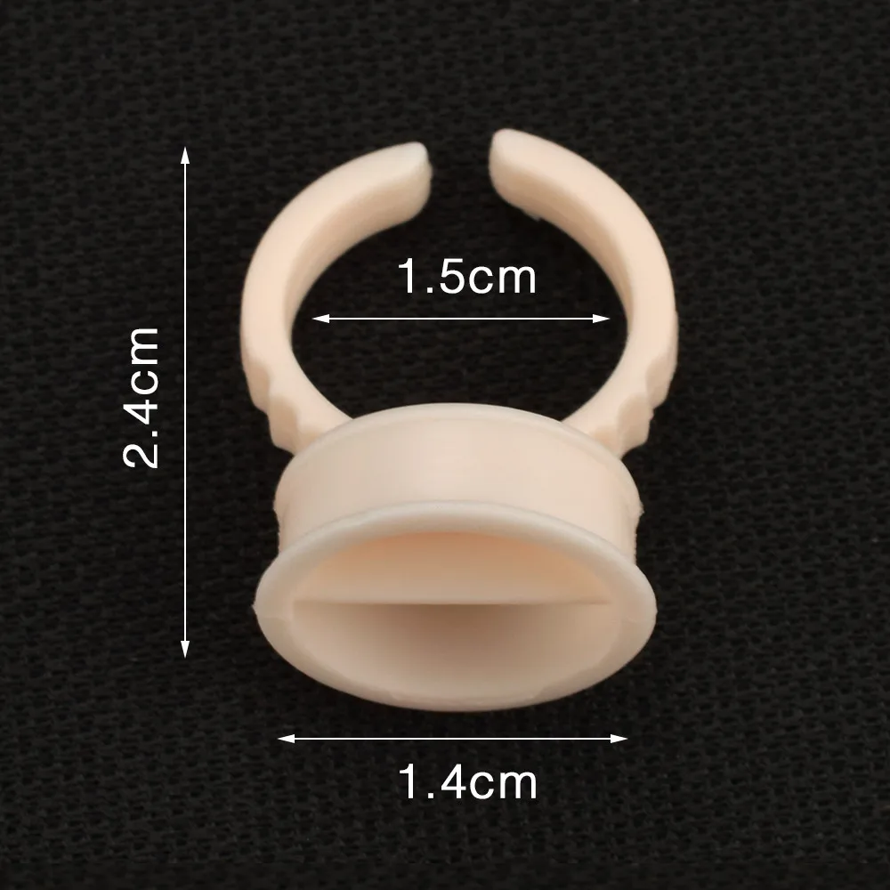 100 шт. силиконовые кольца-держатели для бровей и губ кольцо перманентного макияжа