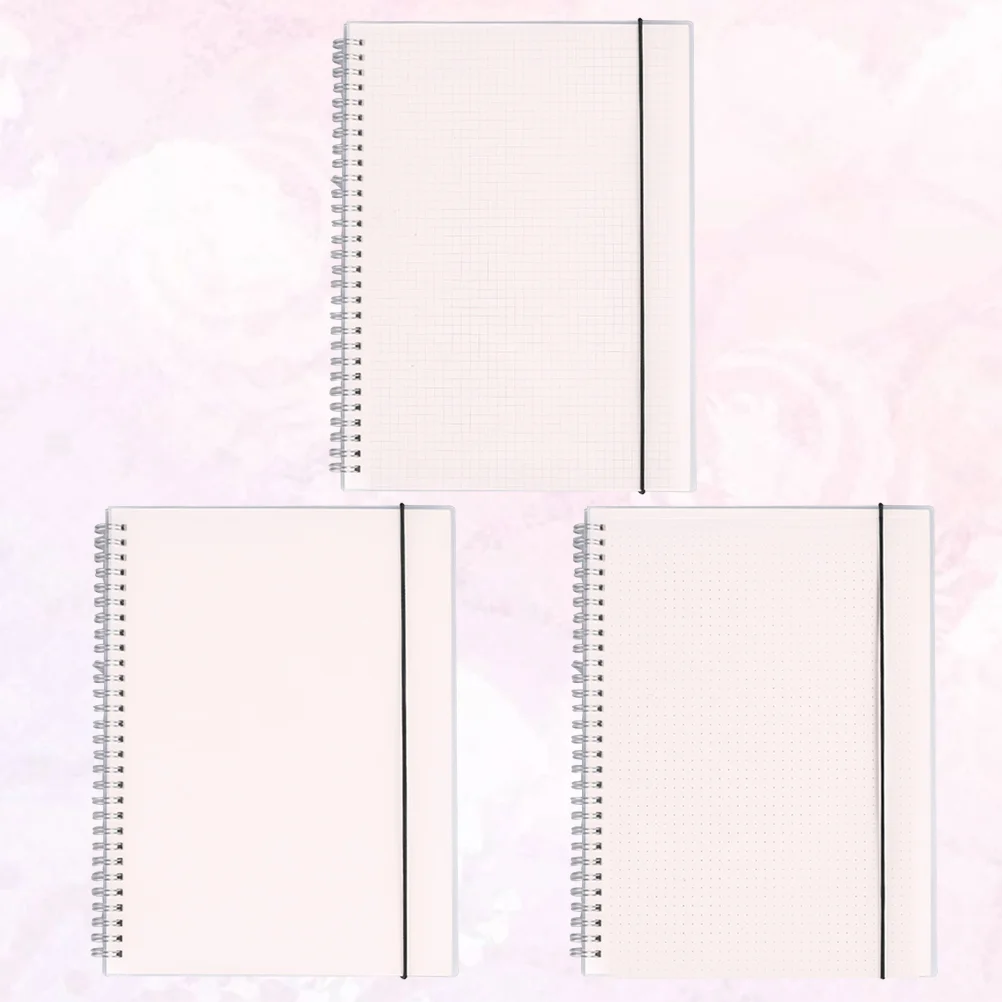 

3 Pcs Diary Book Note Pad Side-spiral Notebook Lined Journal Notepad Students Travelers