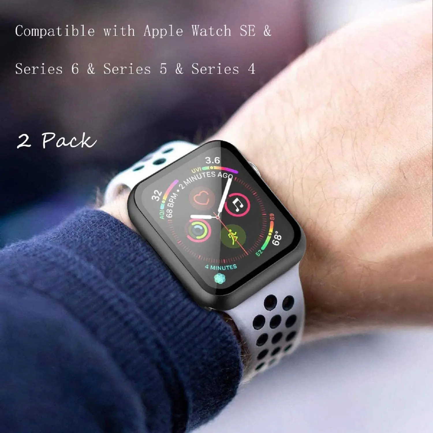 Защита экрана для Apple Watch чехол iwatch Band 44 мм 40 45 телефон серии watch 7 6 5 4 3 SE - купить по