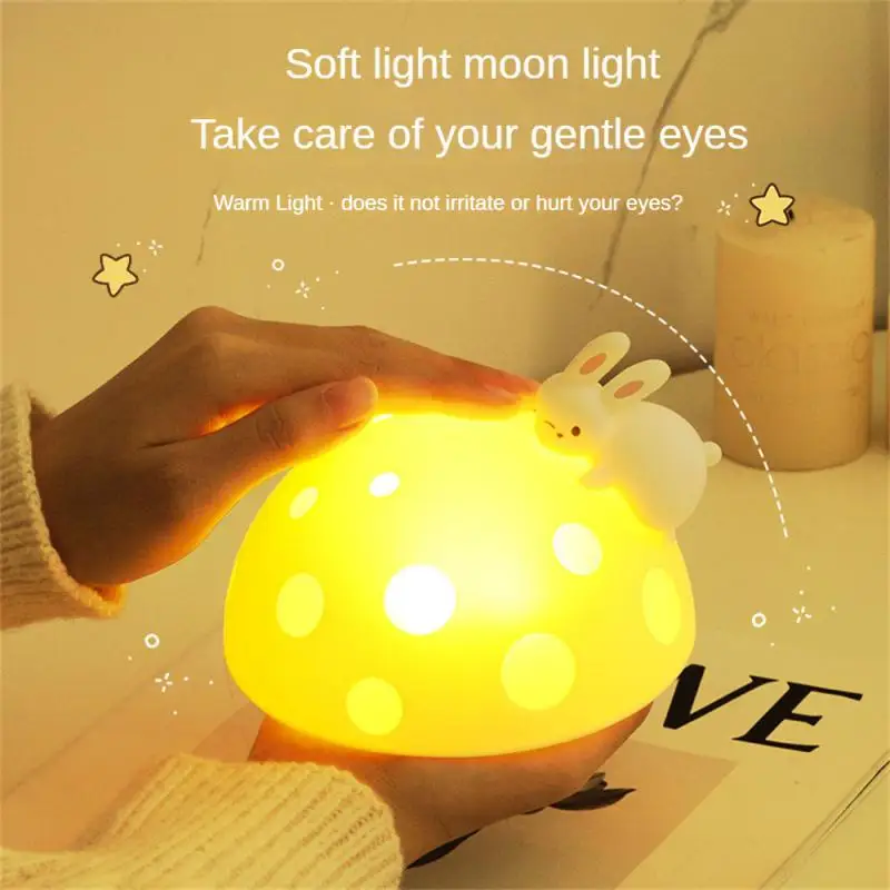 

Bedside Lamp 60cm Soft Silicone Type-c Interface Third Gear Brightness Beat Induction Sleep Light 1200mah Soft Light Nightlight