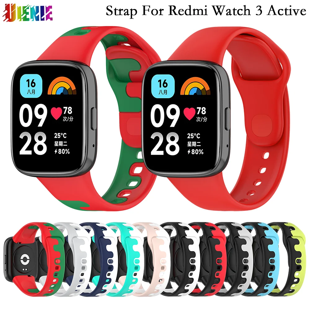 

UIENIE Silicone Watchband For Redmi Watch 3 Active Smartwatch Wriststrap For Xiaomi Redmi Watch3 Lite Correa Bracelet Accessory