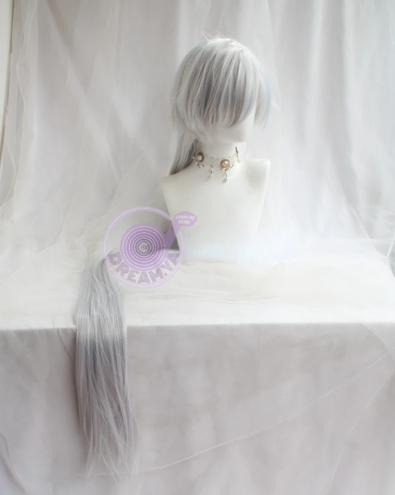 Tsukishiro Yukito Yue косплей парик аниме Кепка для карт роторы Сакура серебристо-белые