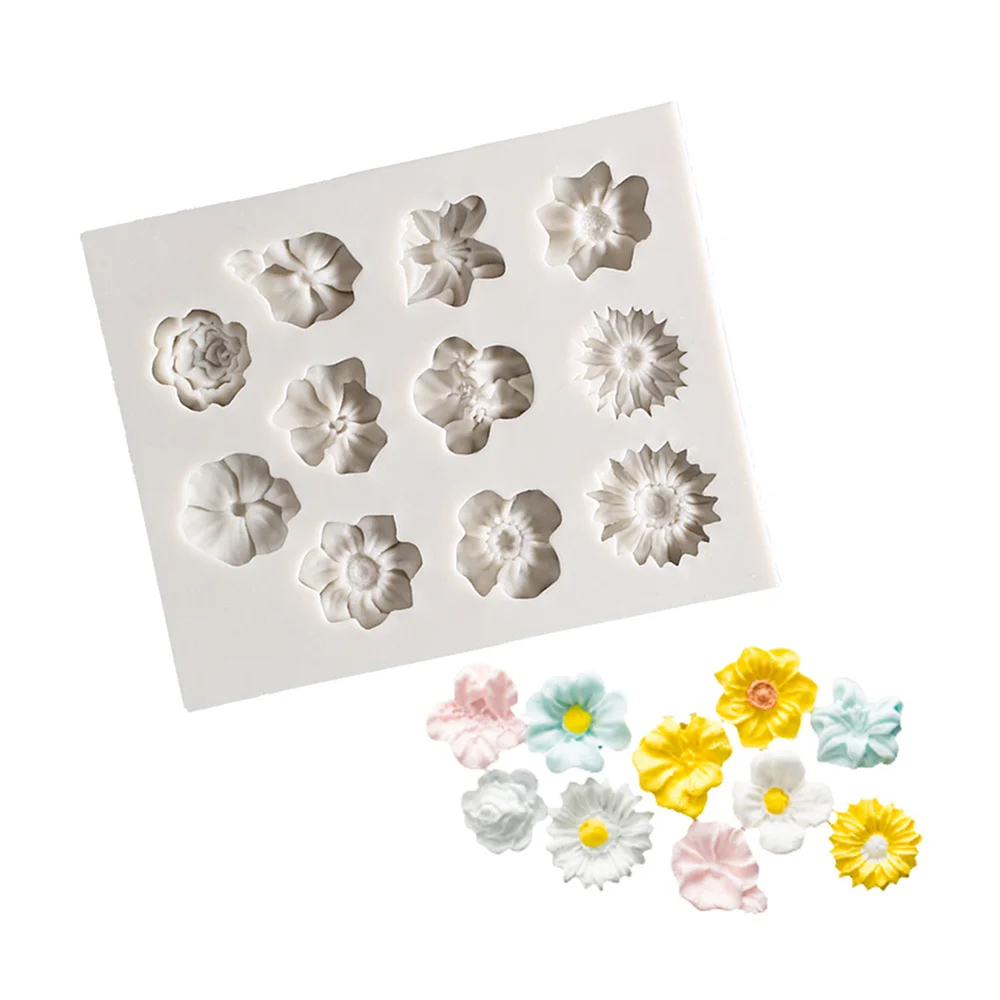 

Силиконовая форма для цветов из мастики, инструменты для украшения тортов, «сделай сам», маленькая Маргаритка, цветок, модель 1024214