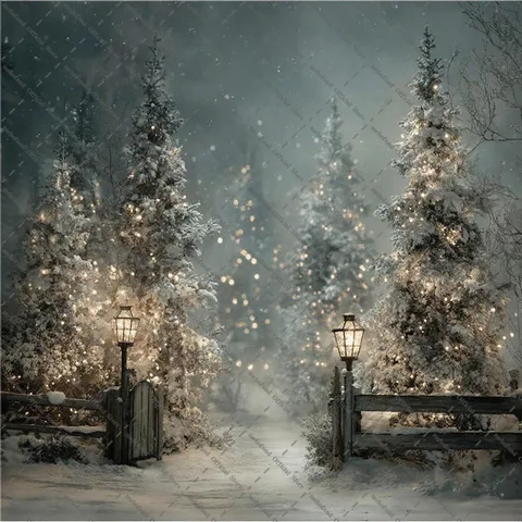 Фотофон Mehofond Зимний Рождественский Лес