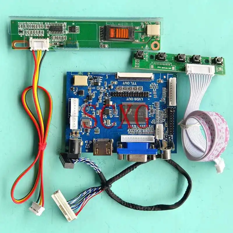 

LED LCD Monitor Matrix Driver Controller Board Fit N170C2 QD17TL02 30 Pin LVDS 1CCFL 1440*900 HDMI-Compatible AV VGA DIY Kit 17"