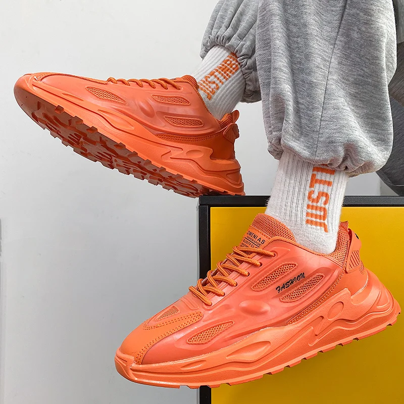 

Men's Fashion Casual Shoes Trend Street Sneakers Outdoor Running Lightweight Men's Shoes Breathable Mesh Soft Sole Men's Shoes