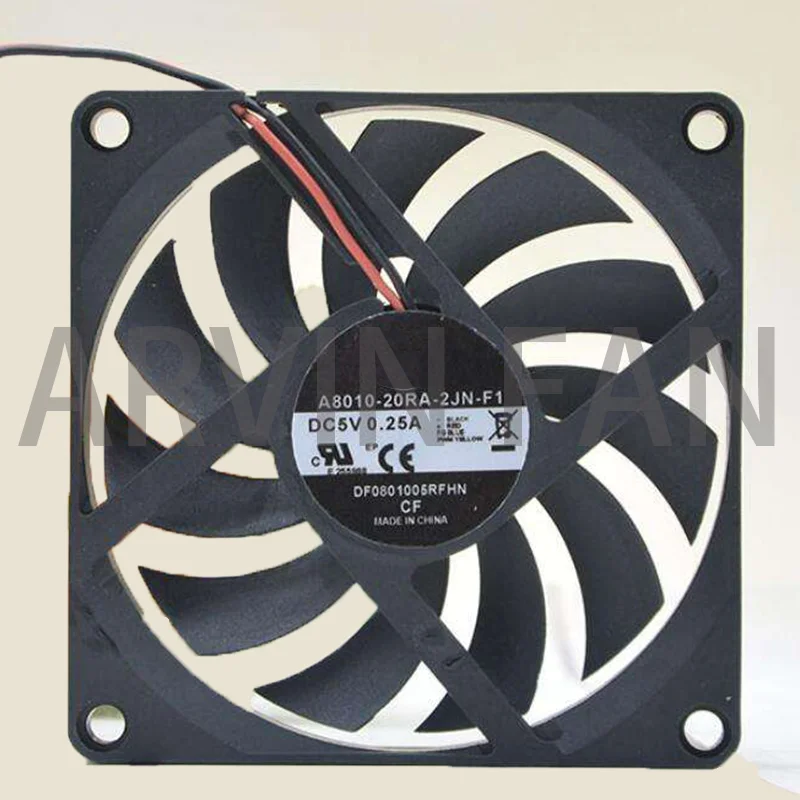 

Original A8010-20RA-2JN-F1 8010 5V 0.25a 8cm Ultra-Thin Mute Cooling Fan