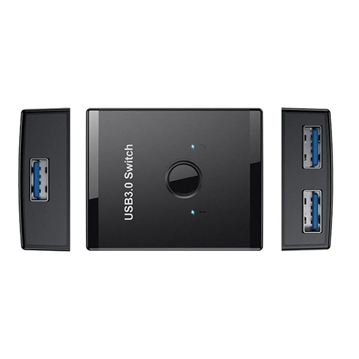 

Chenyang USB 3.0 Bidirectional Switch Selector KVM 2 to 1 PCs Sharing or 1 to 2 Hub for Keyboard Mouse Scanner Printer