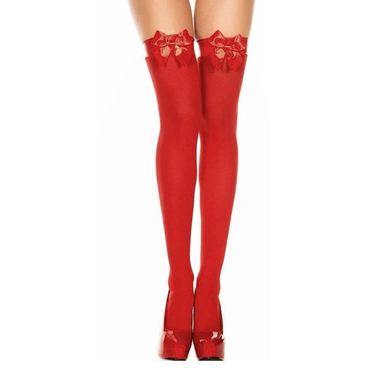 

New Arrive Velvet Warm Stockings Bowknot Stockings Autumn Winter Sexy Thigh High Stockings for Women's Girl Student Medias Mujer