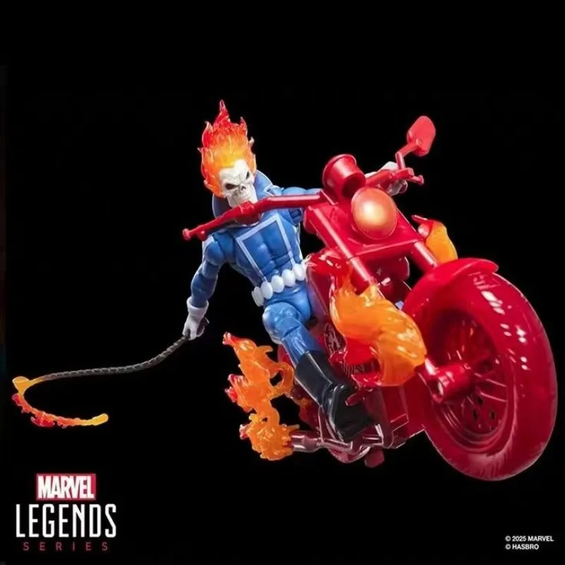 Фото В наличии: Коллекционная фигурка Ghost Rider из серии Marvel Legends от Hasbro, модель по мотивам аниме и фильмов, масштабная фигурка-гуманоид, подарок для любителей хобби №5