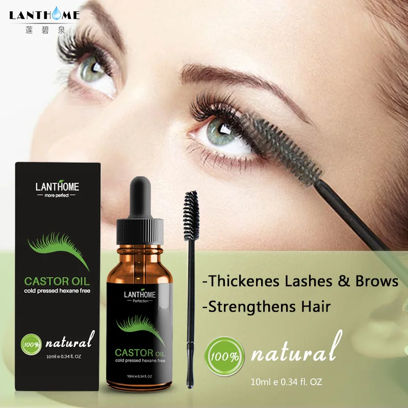 

New Natural Castor Oil for Eyelash Growth Enhancer Agent Eye Lash Lifting Eyelashes Longer Thicker Eyebrow Grow Extension Serum