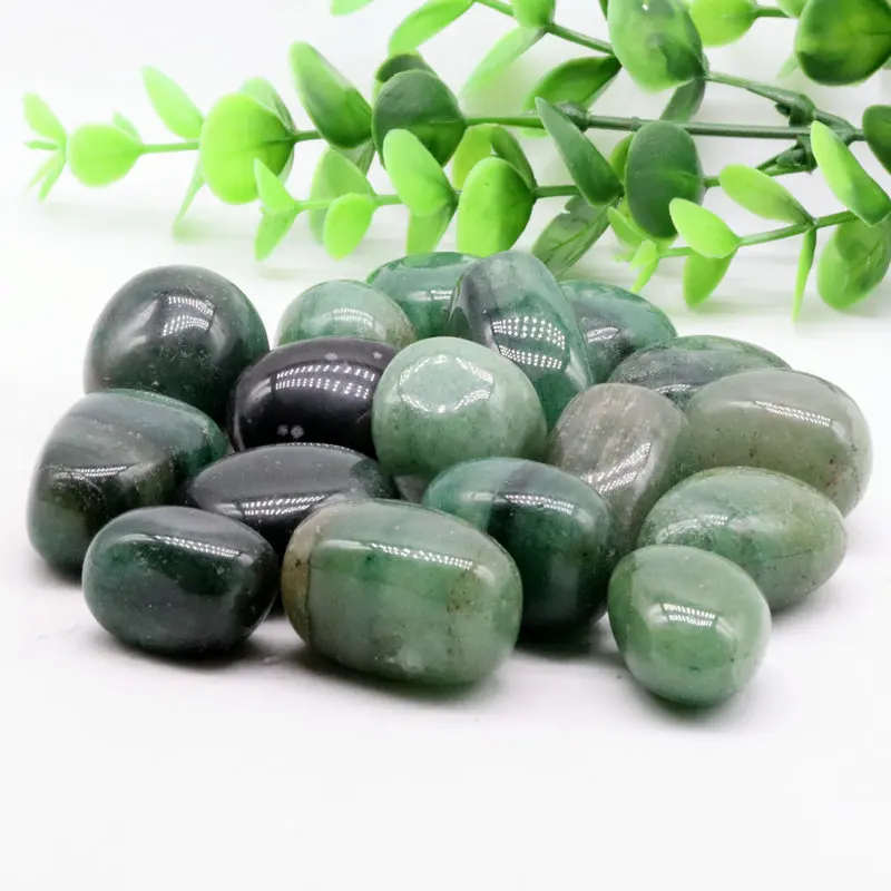 

20-30mm 100g Natural Crystal Gravel Specimen Green Strawberry Quartz Home Decor for Aquarium Healing Energy Stone Rock Mineral