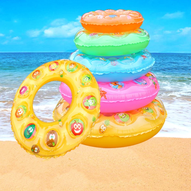 

Summer Fun with Thickened Inflatable Children's Swimming Ring - The Ultimate Water Adventure for Kids